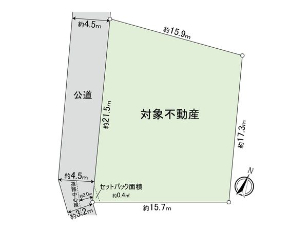 稲沢市赤池北町 土地 区画図