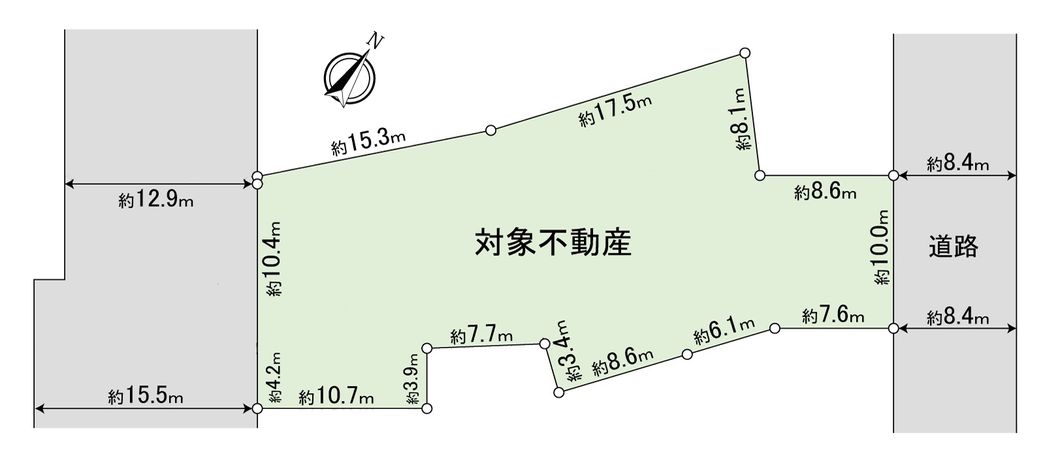 清須市西田中長堀 土地 区画図 清須市西田中長堀 土地 区画図