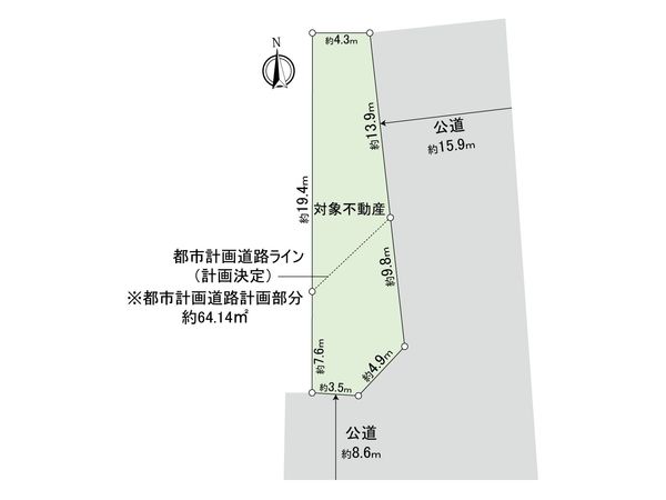 岩倉市神野町又市 土地 区画図 岩倉市神野町又市 土地 区画図