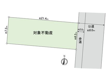 西区大野木5丁目 土地 区画図