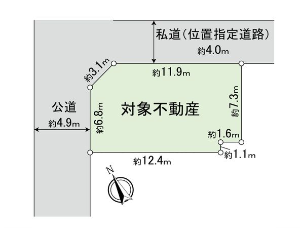 瀬戸市神川町 土地 区画図 瀬戸市神川町 土地 区画図