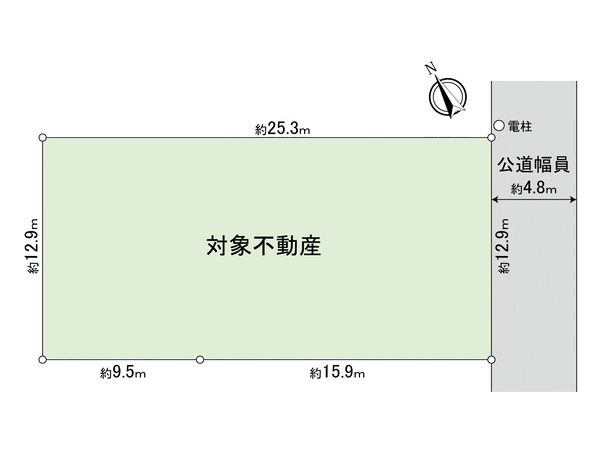 小牧市多気北町 土地 区画図