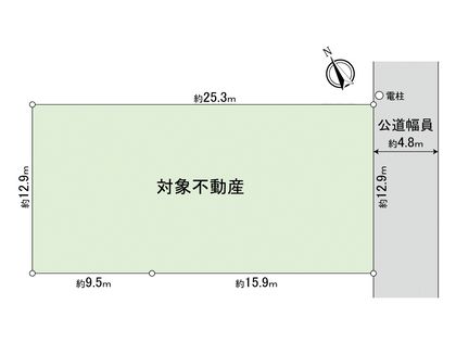 小牧市多気北町 土地 区画図