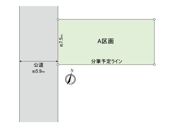 西区大野木4丁目 区画図 西区大野木4丁目 区画図