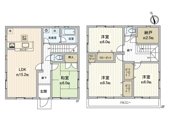 北名古屋市薬師寺屋敷 間取図(平面図)