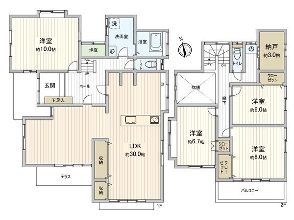 岩倉市本町東廻間 戸建 間取図(平面図) 間取図(平面図)