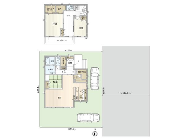 犬山市字中唐曽 戸建 間取図(平面図)