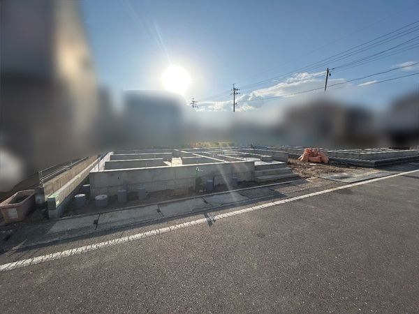 清須市西枇杷島町押花 新築戸建 2号棟 前面道路含む外観 清須市西枇杷島町押花 新築戸建 2号棟 前面道路含む外観