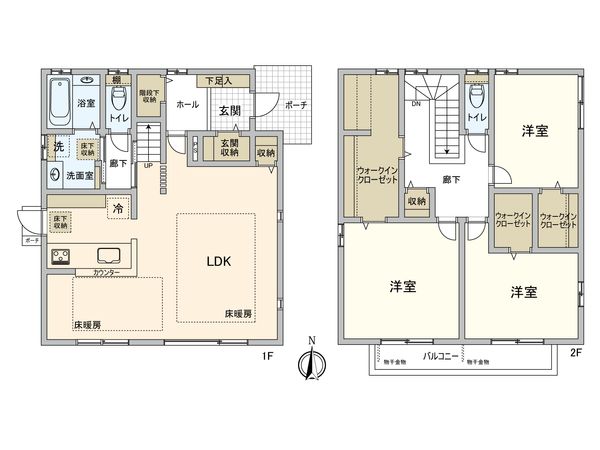 清須市上条2丁目 戸建 間取図(平面図) 間取図(平面図)