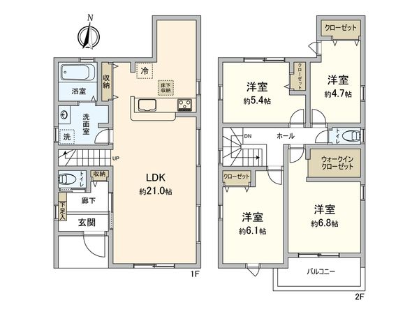 岩倉市宮前町1丁目 間取図(平面図) 岩倉市宮前町1丁目 間取図(平面図)
