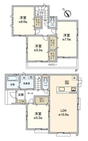 岩倉市鈴井町中島 新築戸建 間取図(平面図) 岩倉市鈴井町中島 新築戸建 間取図(平面図)