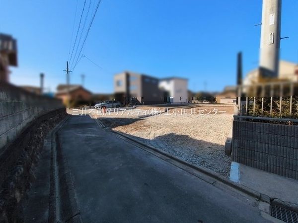 清須市阿原星の宮 新築戸建 1号棟 前面道路含む外観 清須市阿原星の宮 新築戸建 1号棟 前面道路含む外観