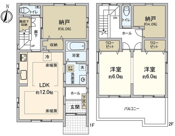 北名古屋市沖村沖浦 間取図(平面図) 北名古屋市沖村沖浦 間取図(平面図)