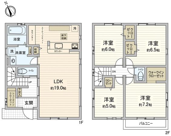 名古屋市西区こも原町 戸建 間取図(平面図) 名古屋市西区こも原町 戸建 間取図(平面図)