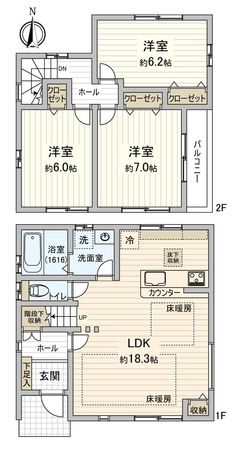 北名古屋市石橋角畑 間取図(平面図) 北名古屋市石橋角畑 間取図(平面図)