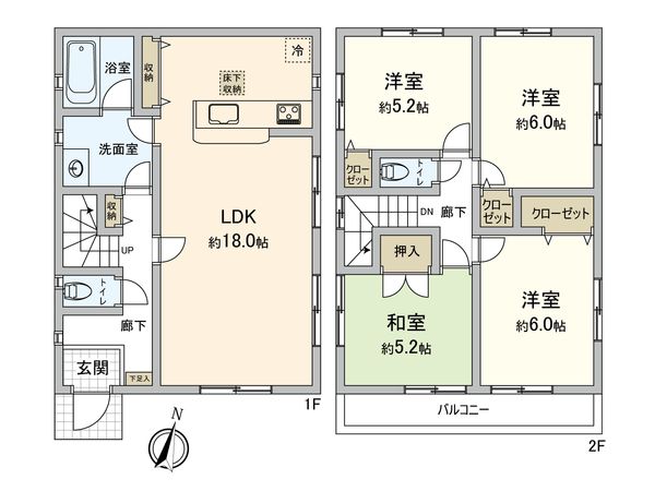西春日井郡豊山町大字豊場字中之町 間取図(平面図) 西春日井郡豊山町大字豊場字中之町 間取図(平面図)
