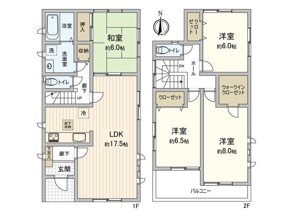 清須市一場福島 戸建 間取図(平面図) 清須市一場福島 戸建 間取図(平面図)