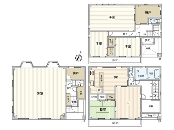 西区上小田井2丁目 間取図(平面図) 西区上小田井2丁目 間取図(平面図)