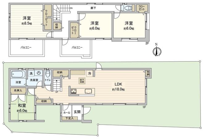 岩倉市下本町下寺廻 戸建 間取図(平面図) 岩倉市下本町下寺廻 戸建 間取図(平面図)