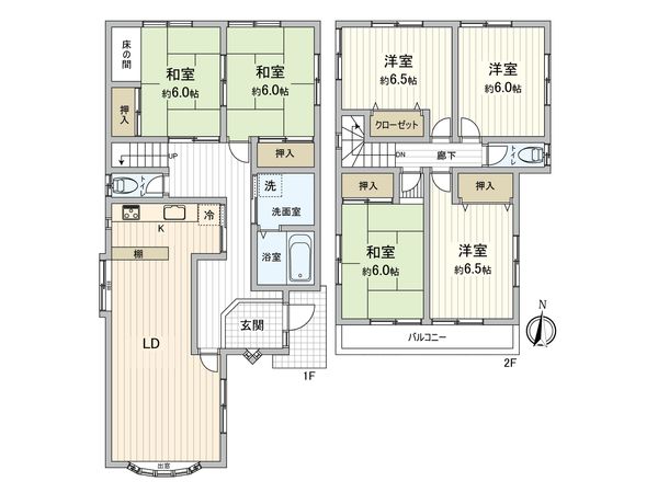 西春日井郡豊山町大字豊場字諏訪 間取図(平面図)