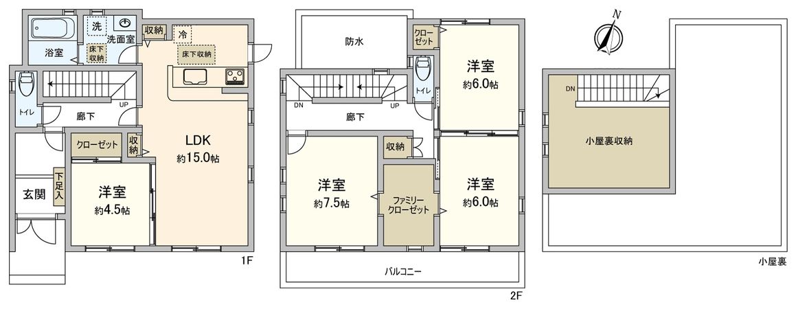 守山区桜坂1丁目 間取図(平面図) 守山区桜坂1丁目 間取図(平面図)