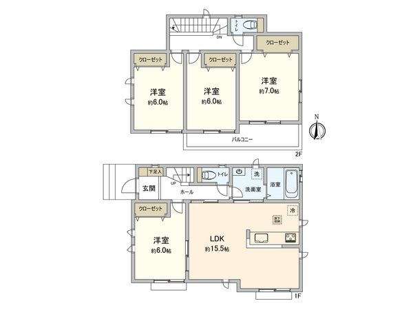 岩倉市大池町 間取図(平面図) 岩倉市大池町 間取図(平面図)