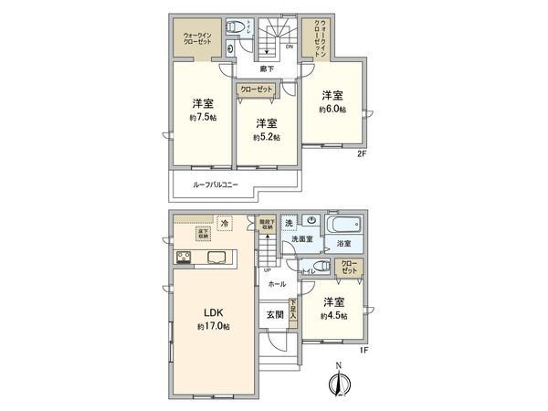 北名古屋市六ツ師北屋敷 間取図(平面図) 北名古屋市六ツ師北屋敷 間取図(平面図)