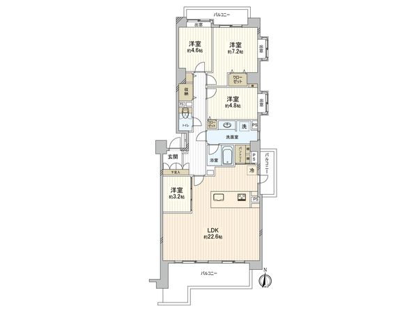 鳥見パーク・マンション二番街 間取図(平面図) 鳥見パーク・マンション二番街 間取図(平面図)