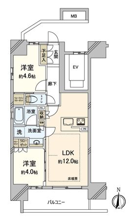 オープンレジデンシア瑞穂公園 間取図(平面図) オープンレジデンシア瑞穂公園 間取図(平面図)
