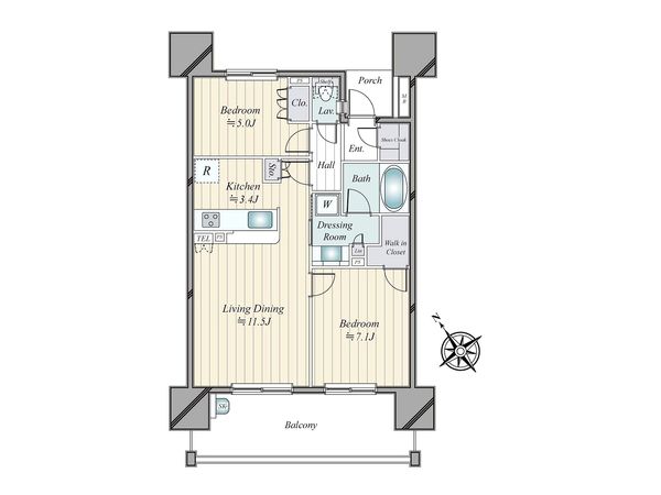 ファミリアーレ上小田井レジデンス 間取図(平面図) ファミリアーレ上小田井レジデンス 間取図(平面図)