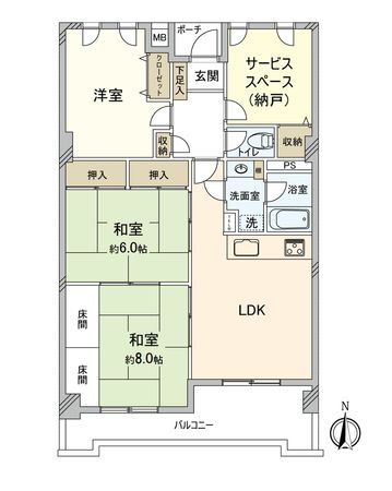 ラ・キャッスル21浄心 間取図(平面図)