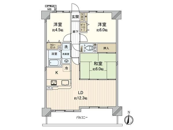 宝マンション見寄公園 間取図(平面図) 宝マンション見寄公園 間取図(平面図)