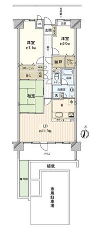 野村ステイツ岩倉五条川 スカイウィング 間取図(平面図) 野村ステイツ岩倉五条川 スカイウィング 間取図(平面図)