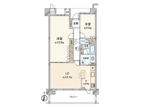 藤和シティホームズ一宮野口 間取図(平面図)