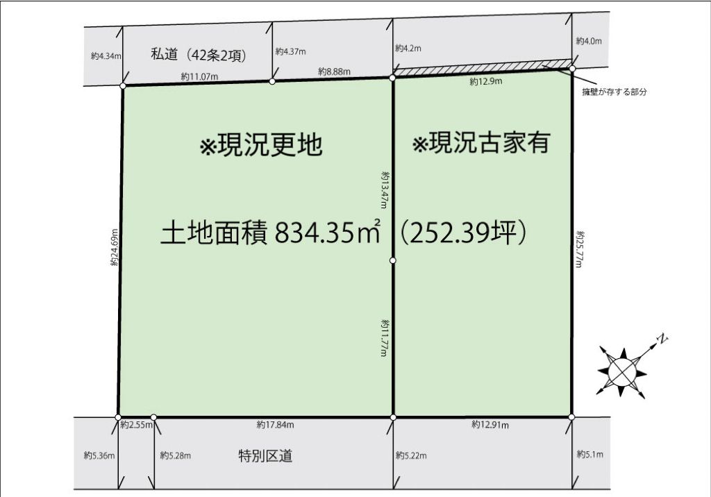 渋谷区神宮前五丁目土地 区画図 区画図