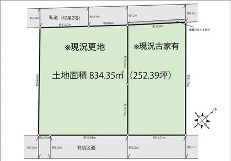 渋谷区神宮前五丁目土地 区画図