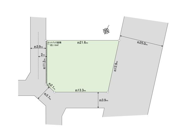港区南青山一丁目 土地 区画図 港区南青山一丁目 土地 区画図