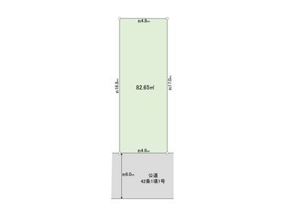 世田谷区奥沢8丁目 土地 区画図