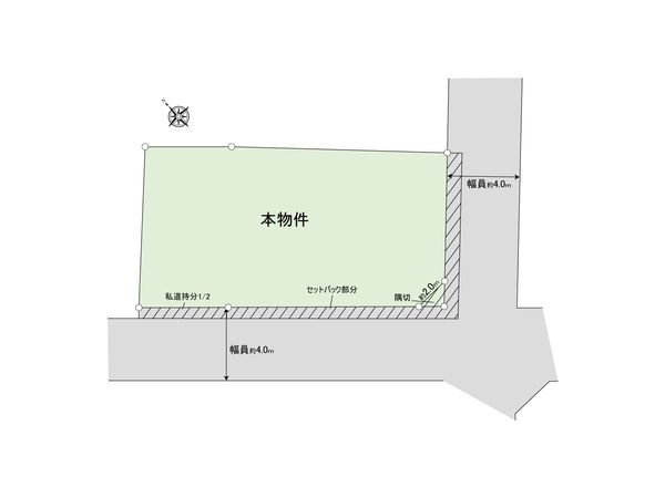 南青山4丁目 土地 区画図 南青山4丁目 土地 区画図