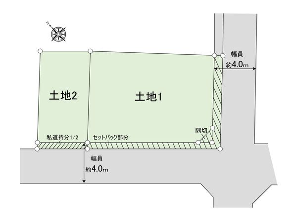 南青山4丁目 土地 区画図 南青山4丁目 土地 区画図