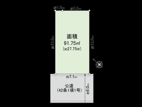 六本木7丁目・土地 区画図