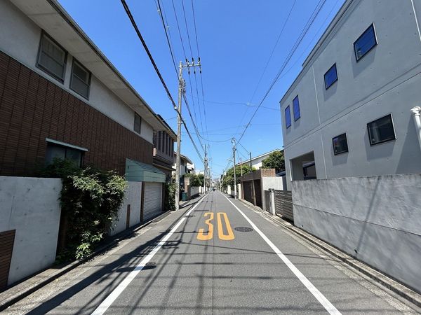 世田谷区奥沢8丁目 土地 前面道路含む外観 世田谷区奥沢8丁目 土地 前面道路含む外観