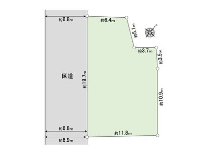 松濤2丁目 土地 区画図