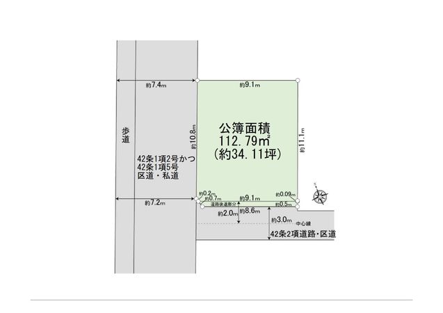 港区南青山一丁目 土地 区画図 港区南青山一丁目 土地 区画図