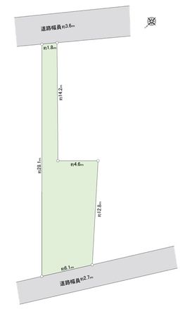 目黒区上目黒5丁目 土地 区画図 目黒区上目黒5丁目 土地 区画図