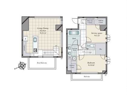 ディアナガーデン西麻布 間取図(平面図)