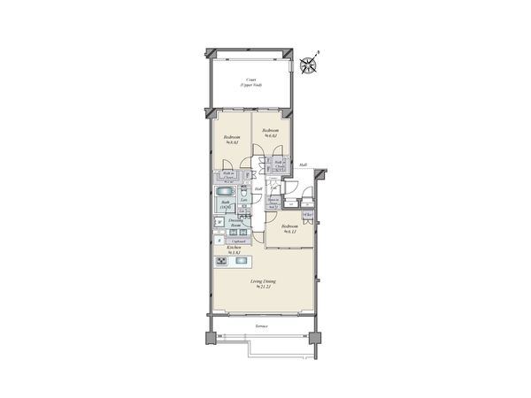 リーフィアレジデンス上原 間取図(平面図) 間取図(平面図)