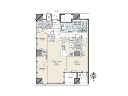 三田ガーデンヒルズ パークマンション 間取図(平面図)