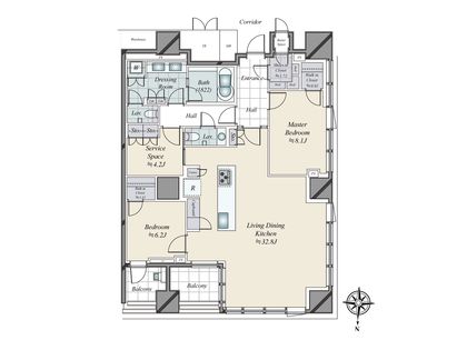 三田ガーデンヒルズ パークマンション 間取図(平面図)