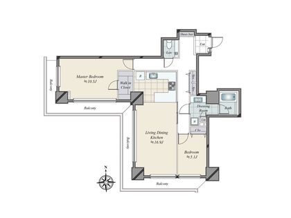 恵比寿ガーデンテラス壱番館 間取図(平面図)